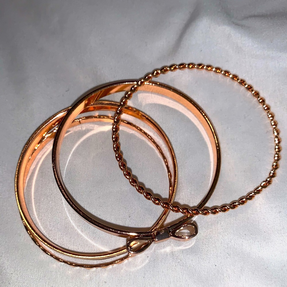 Rose Gold Bangle Set